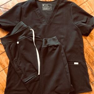 Like new black scrubs by FIGS. Size Large. Smoke free home